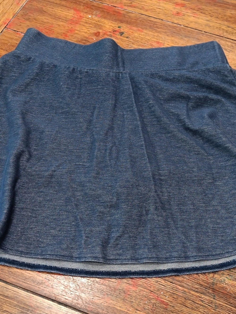 Total Girl   Girl's Navy Blue A-Line Knit Skirt